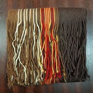 Brown Multi Striped Scarf